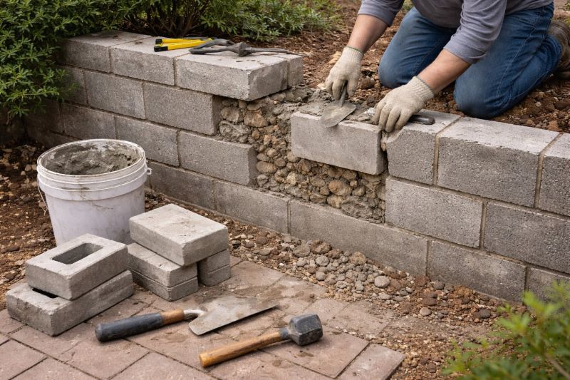 Block Wall Repair in Buda, TX