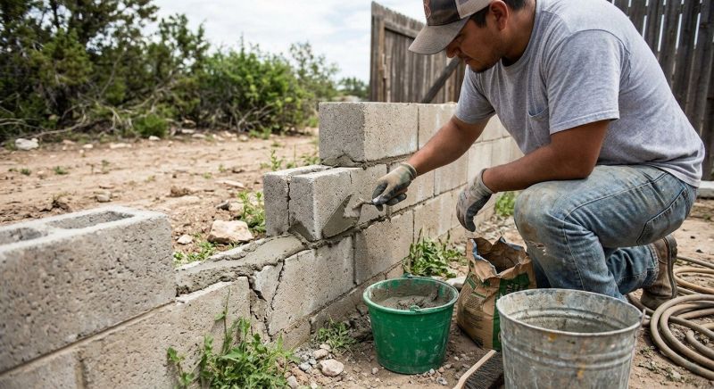 Block Wall Repair in Spicewood, TX