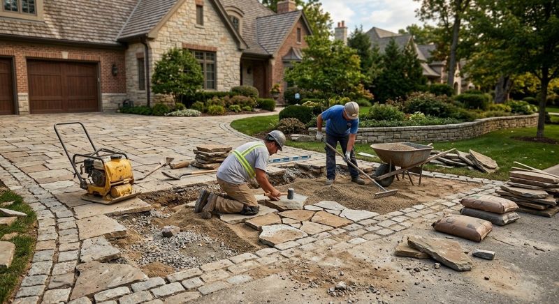 Brick Driveway Repair in Dripping Springs, TX