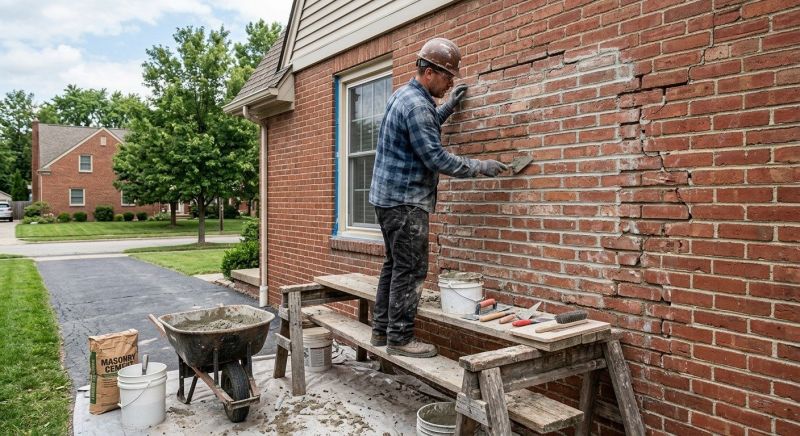 Brick Flatwork Repair in Horseshoe Bay, TX