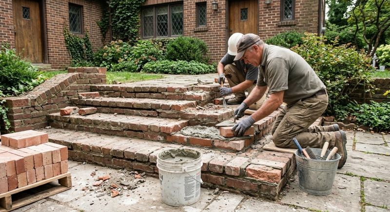 Brick Stairs Repair in Dripping Springs, TX