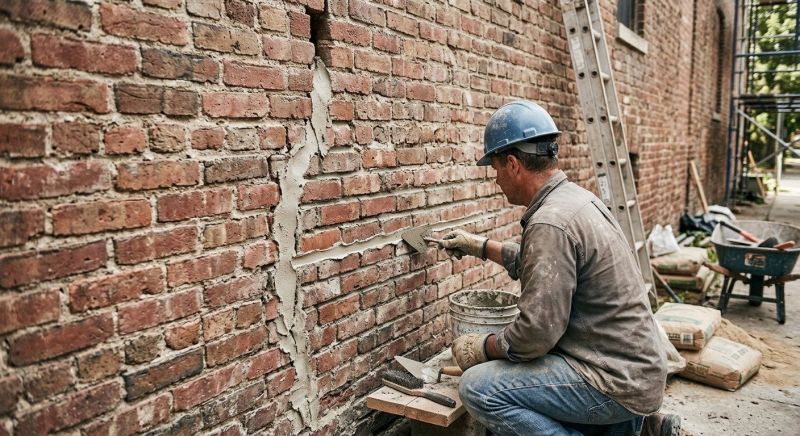 Brick Wall Repair in Blanco, TX