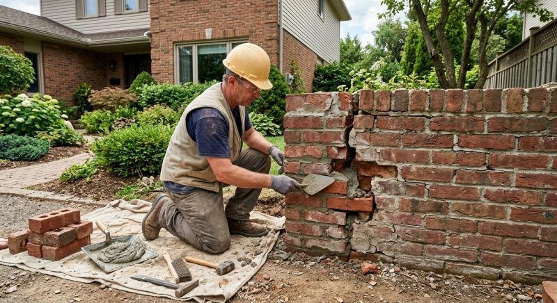 Brick Wall Repair in Cedar Park, TX