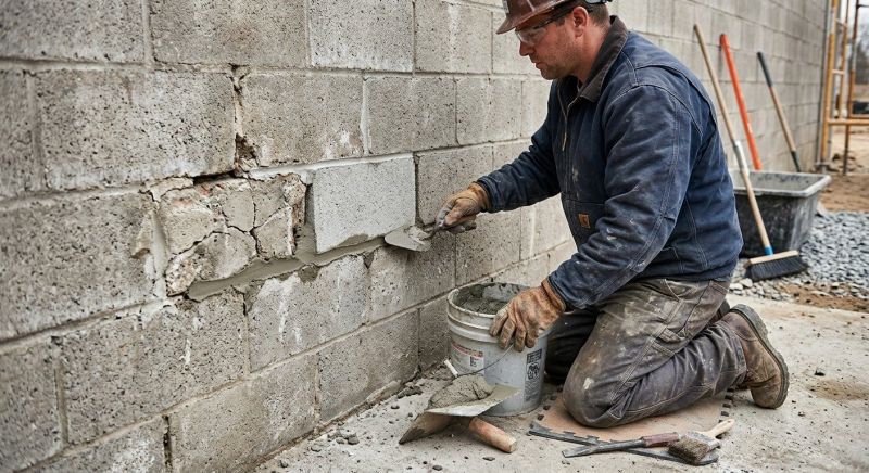 Brick Wall Repair in Driftwood, TX