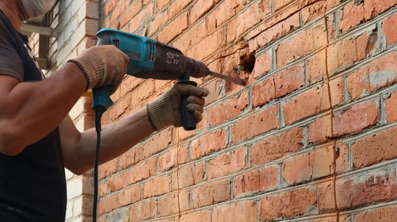 Brick Wall Repair in Horseshoe Bay, TX