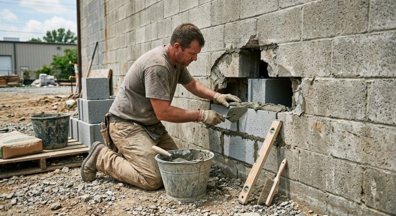 Concrete Block Repair in Leander, TX