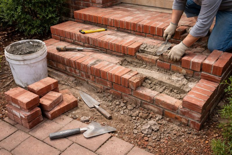 Porch Brick Repair in Dripping Springs, TX